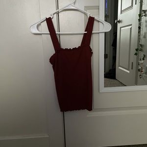 American Eagle Maroon Tank Top